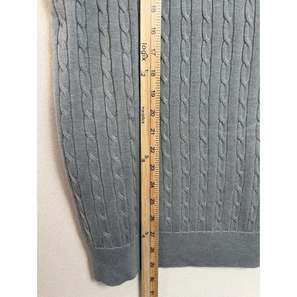 Linea Uomo Men's V-Neck Classic Fit Knit Sweater Vest Gray Sz XL Preppy Career‎